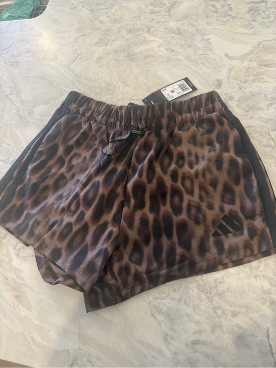 adidas Pants - NWT Adidas limited edition Animal-Print Athletic Shorts size Small
